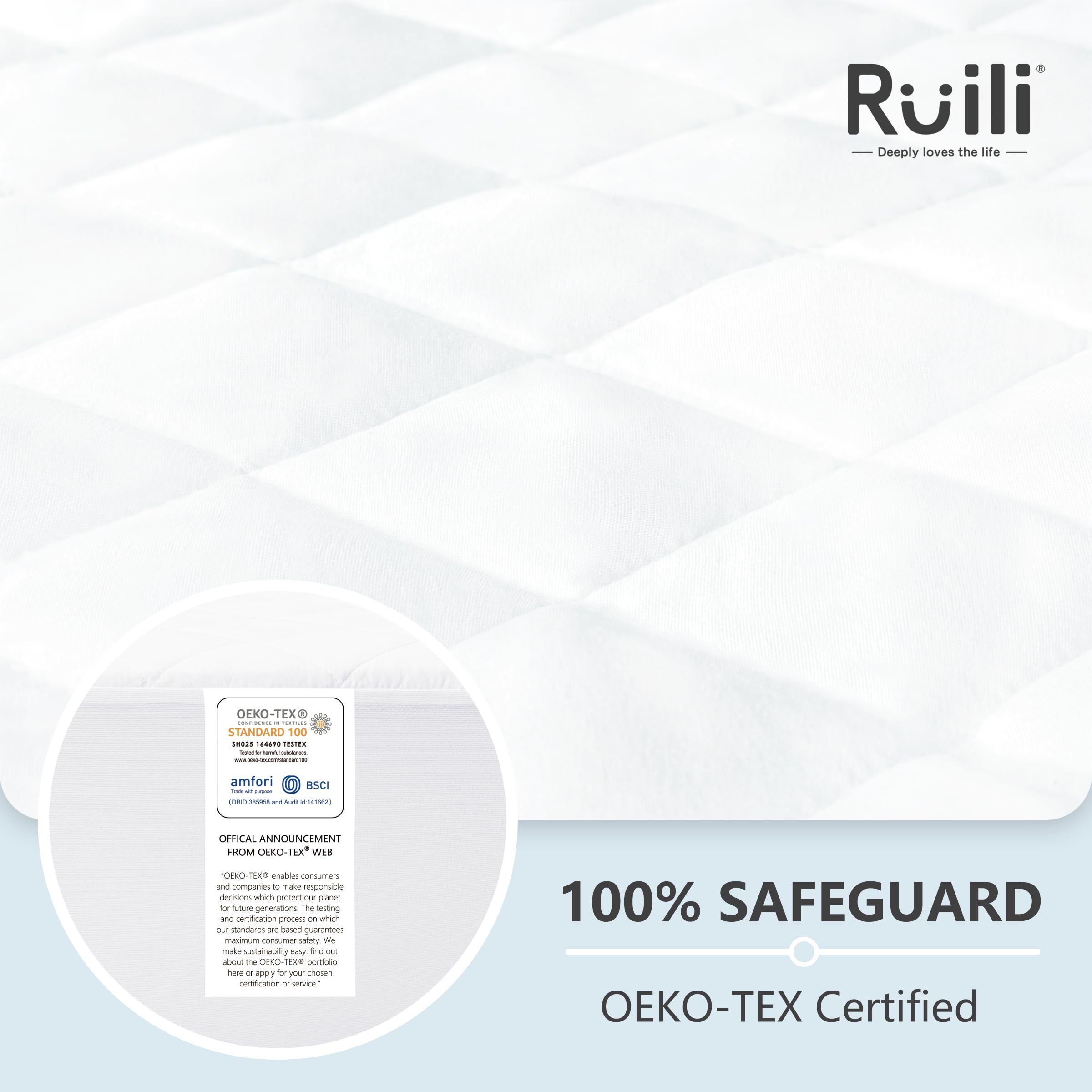 2 Pack Twin XL Quilted Waterproof Mattress Pad - Breathable Soft Mattress Protector with Deep Pocket Fitted Cover, Vinyl-Free - Perfect for Dorms, Guest Beds & Allergy Protection