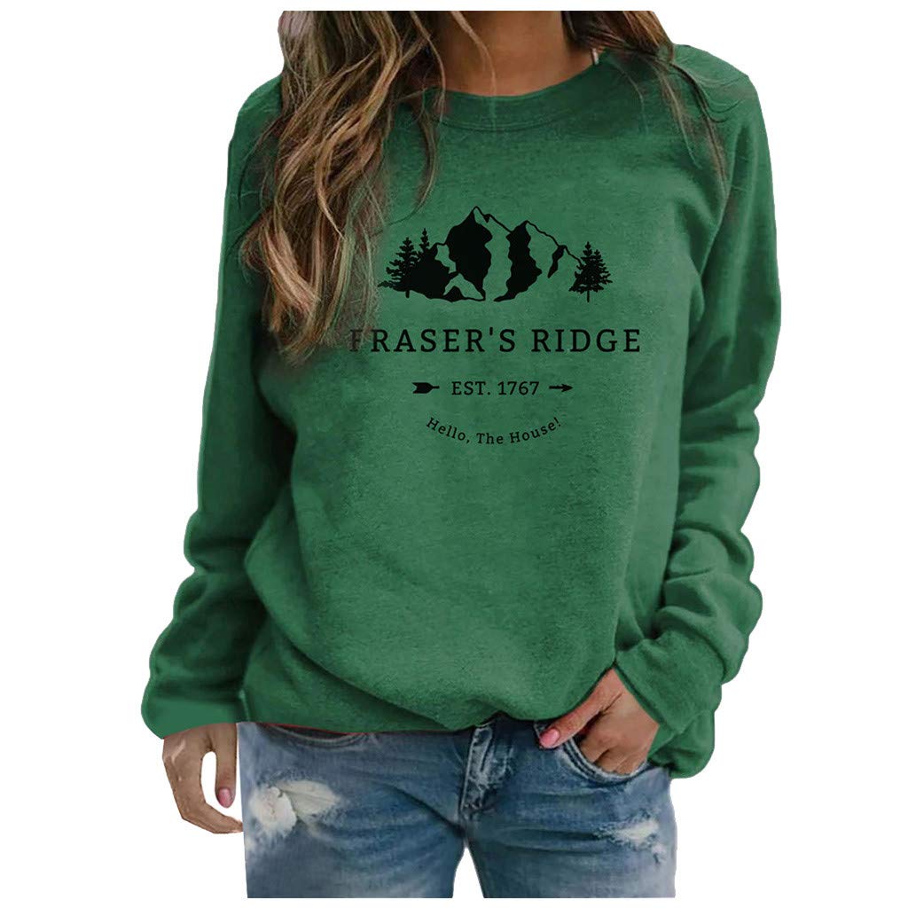Women's Oversized Letter Print Sweatshirt - Long Sleeve Round Neck Casual Loose Top Shirt for Women | Perfect for Lounge, Streetwear & Everyday Comfort