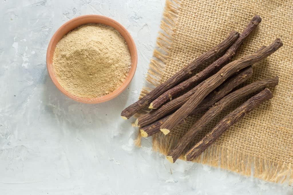 Organic Mulethi Powder (Licorice Root) for Skin Whitening & Brightening - 100g | Natural Yashtimadhu for Glowing Skin, Hair Care & Digestive Health | Herbal Remedy for Acne, Dark Spots & Hyperpigmentation | Perfect for DIY Face Masks, Hair Treatments & Herbal Tea