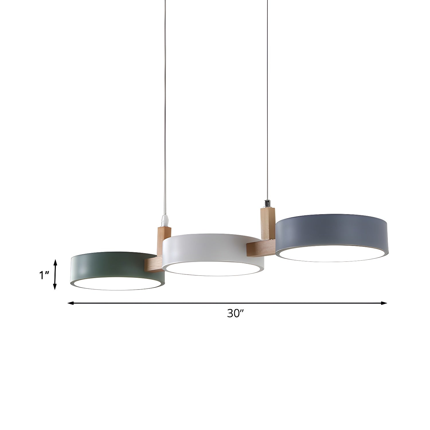 Enzo Trio Pendant Lamp - Modern 3-Light Hanging Fixture for Dining Room, Kitchen Island & Living Room Decor
