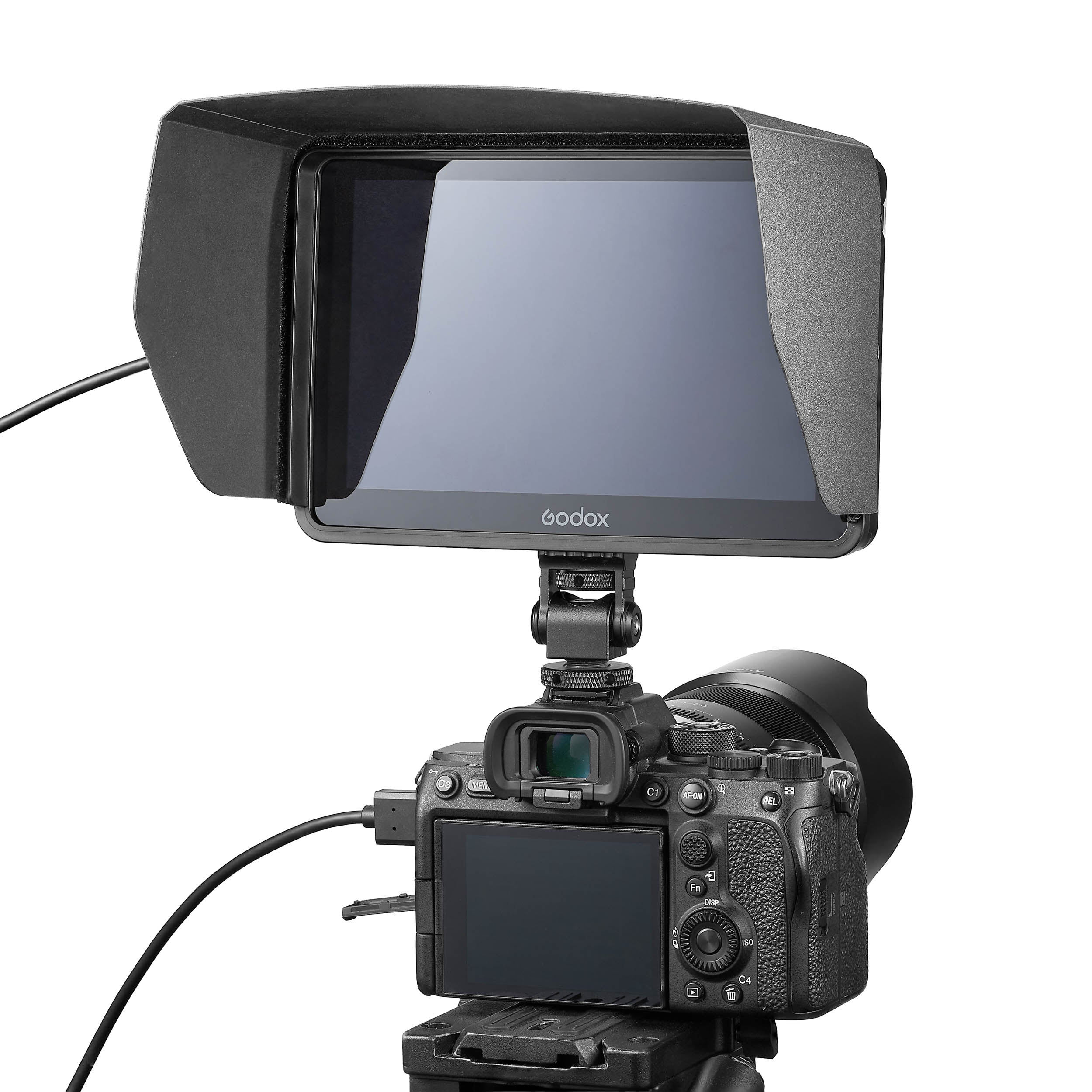 GM7S Ultra Bright 1200nit 7-inch On-Camera HDMI Field Monitor with 4K Support - Perfect for Filmmaking, Photography & Live Streaming