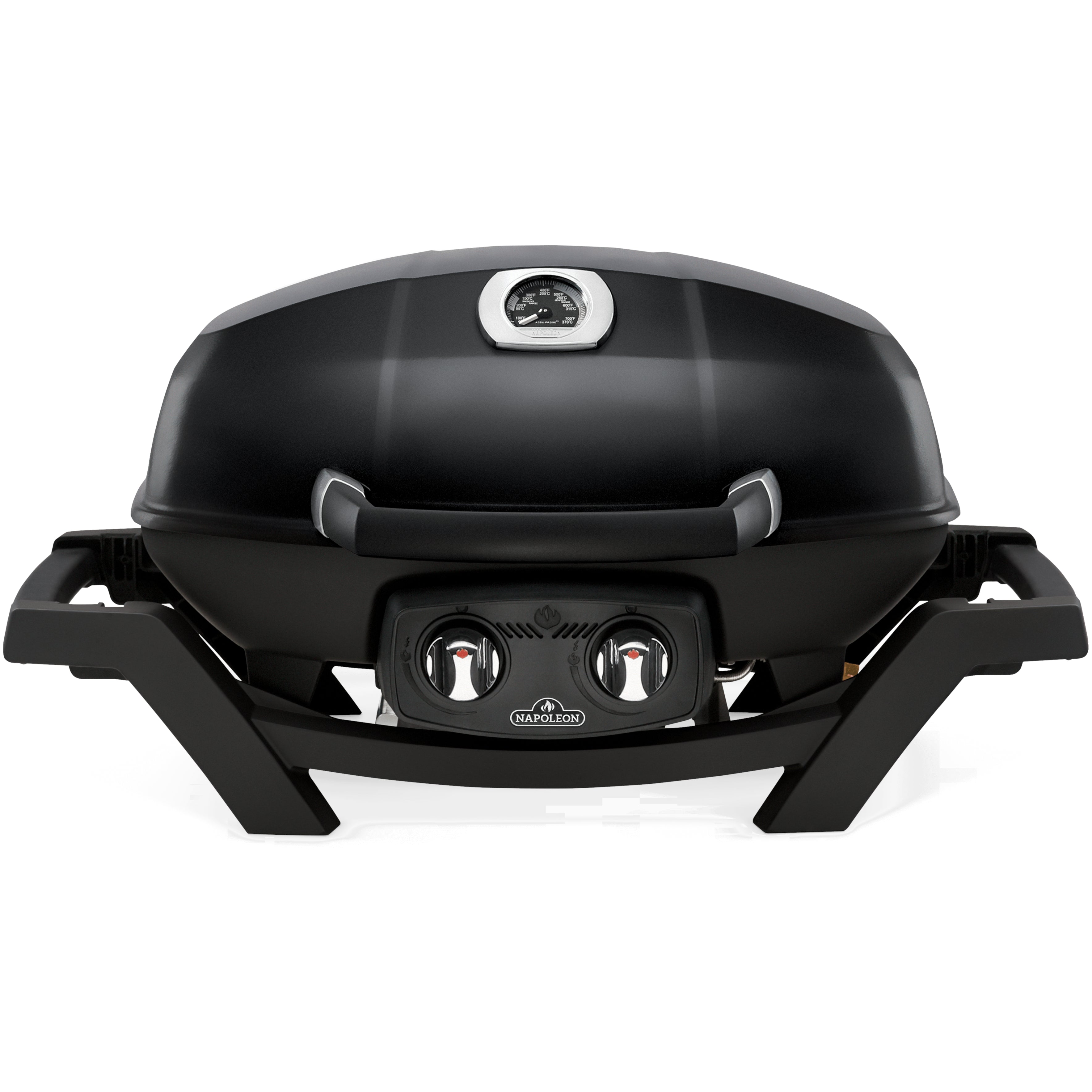 Napoleon TravelQ PRO 285 Portable Propane Gas Grill - Compact Outdoor BBQ Grill for Camping, Tailgating & Picnics (Black)