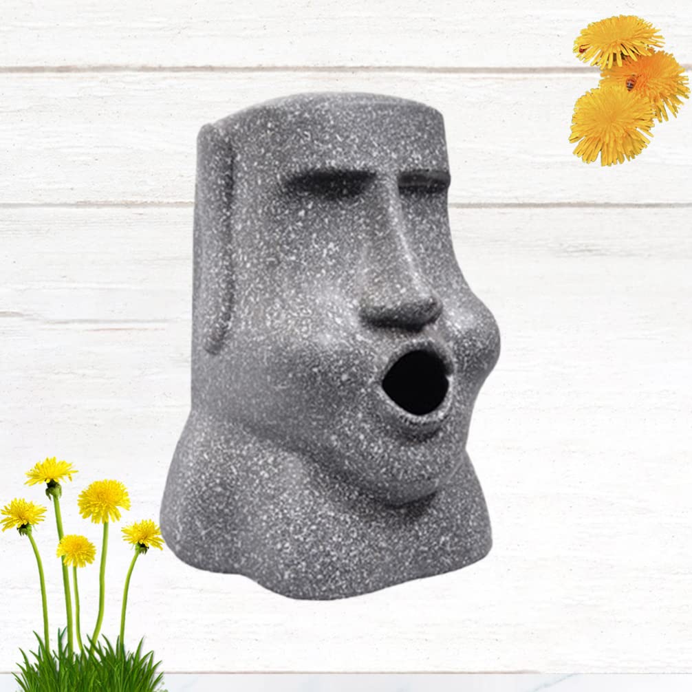 ABOOFAN Office Desk Organizer Set - 1pc Desktop Storage Box with Easter Island Statue Design for Paper Towels & Supplies | Perfect for Home Office, Workspace & Study Desk Organization