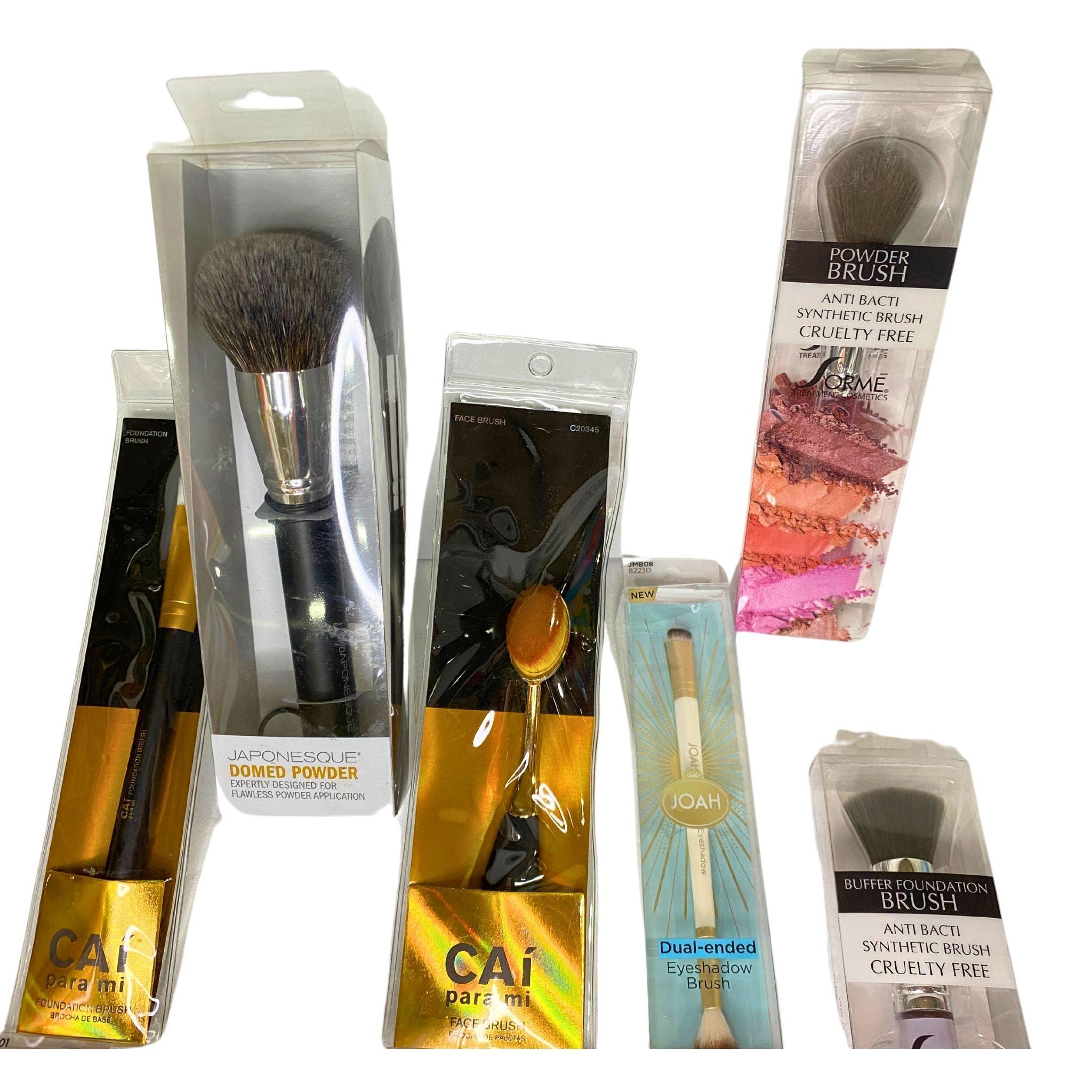50-Piece Assorted Makeup Brush Set - Professional Cosmetic Brushes for Foundation, Eyeshadow, Blending (Includes Brands Like Sorme, Joah, CAi) - Perfect for Makeup Artists, Beauty Enthusiasts & Home Use
