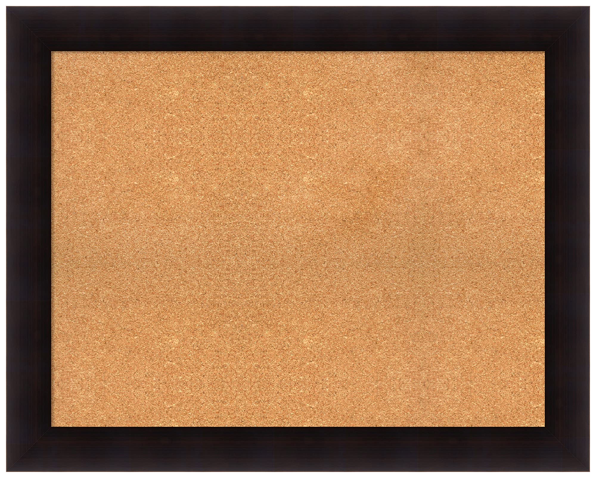 Natural Custom Cork Bulletin Board 40x32 Inches - Espresso Wood Frame Pin Board for Office & Home Organization - Wall Mount Memo Board for Notes, Photos & Reminders - Various Sizes Available