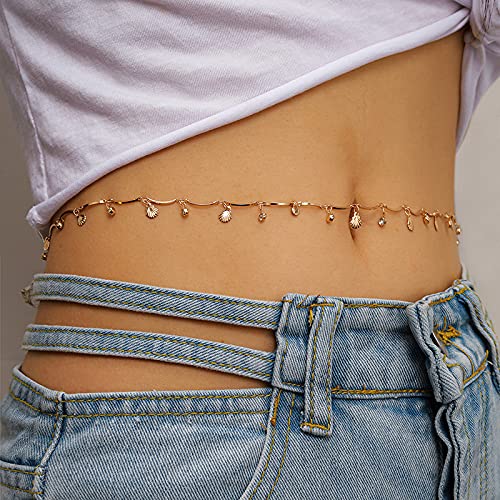 Elegant Body Chain Jewelry for Women - Waist Chain, Thigh Chain & Leg Harness - Perfect for Rave Outfits, Music Festivals & Boho Fashion