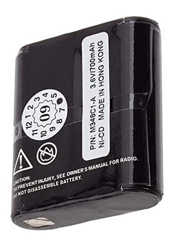 Rayovac RAY4002 Replacement Battery - 3.6V 700mAh Ni-CD Rechargeable Battery for Two-Way Radios | Perfect for Emergency Communication & Outdoor Activities