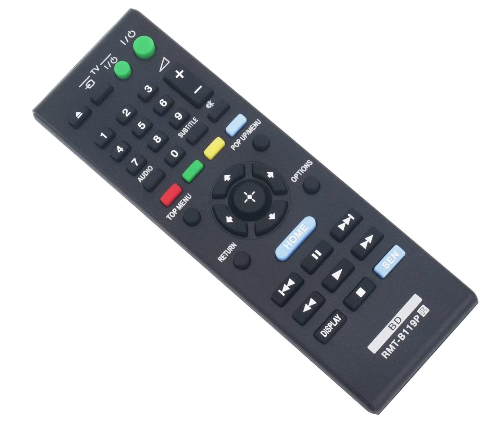ALLIMITY RMT-B119P Replacement Remote Control for Sony Blu-ray DVD Players - Compatible with BDPS490, BDP-S4100, BDPS1100, BDPS590, BDPS5100, BDPS3100, BDPS4100, BDP-S3100, BDP-S390, BDP-S190 - Perfect for Home Theater & Entertainment Systems