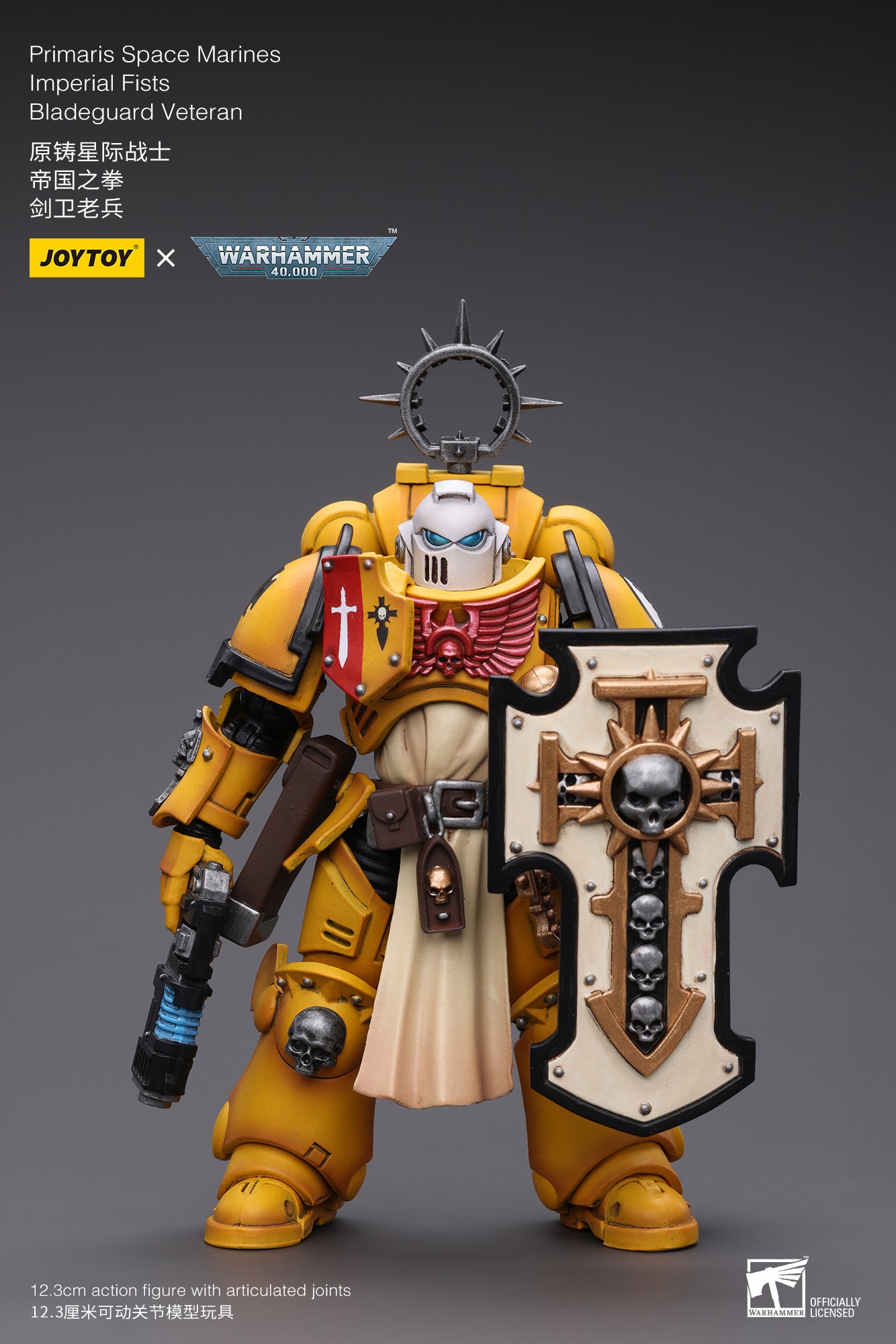 JOYTOY 1/18 Scale Warhammer 40K Primaris Space Marines Bladeguard Action Figure Set - Perfect for Collectors, Tabletop Gaming & Display