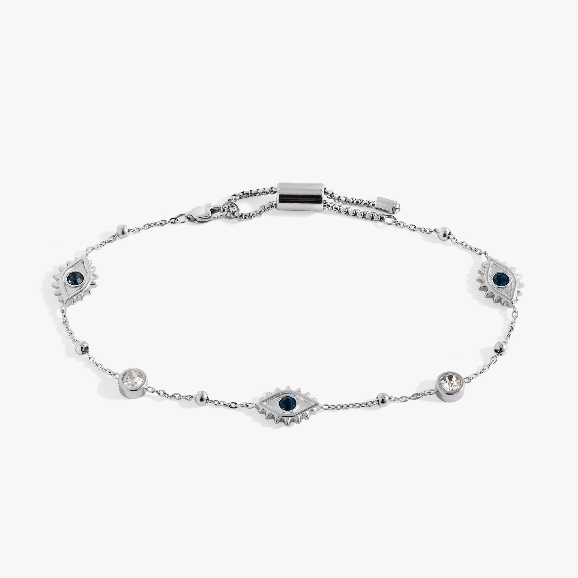 Evil Eye Crystal Anklet for Women - Protection Charm Ankle Bracelet with Beads for Good Luck, Spiritual Healing & Positive Energy - Perfect for Yoga, Meditation & Boho Fashion Accessories