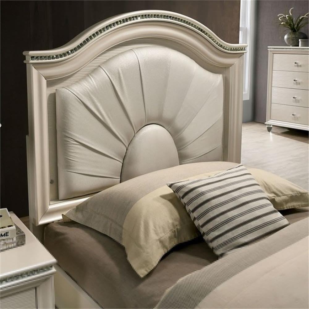 FOA Devado Contemporary 3-Piece White Wood Bedroom Set - Full Size Bed with 2 Nightstands for Modern Home Decor | Space-Saving Bedroom Furniture for Small Apartments & Guest Rooms