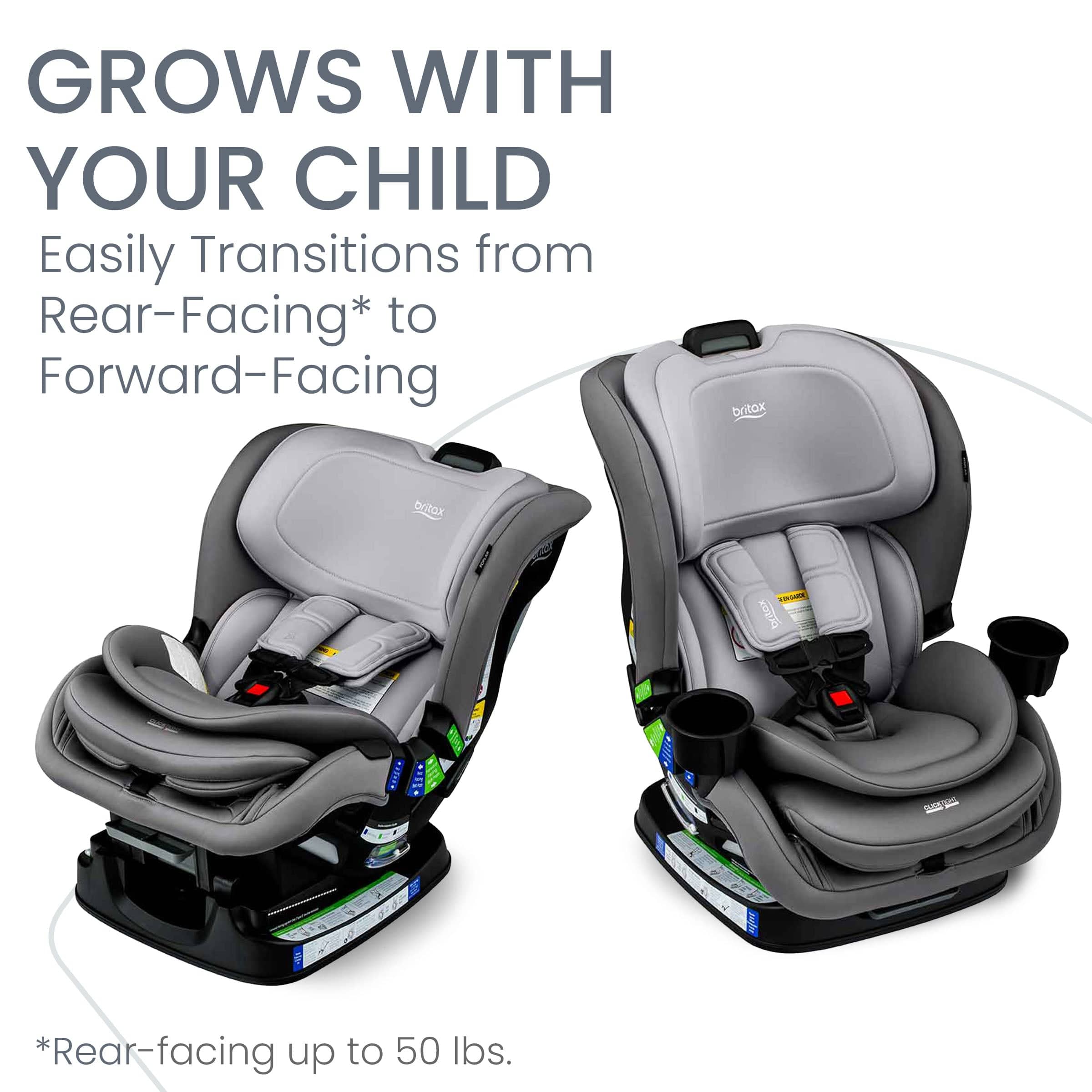 Britax Poplar Convertible Car Seat for Toddlers & Infants - Safe & Comfortable 3-in-1 Rear-Facing to Forward-Facing Booster - Perfect for Travel, Daily Commute & Family Road Trips