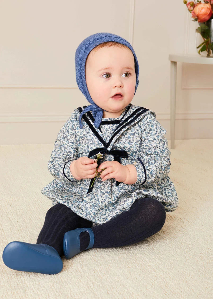 Evelyn Mariner Romper for Baby Girls - Cute & Comfortable Outfit for Summer, Beach, and Playtime