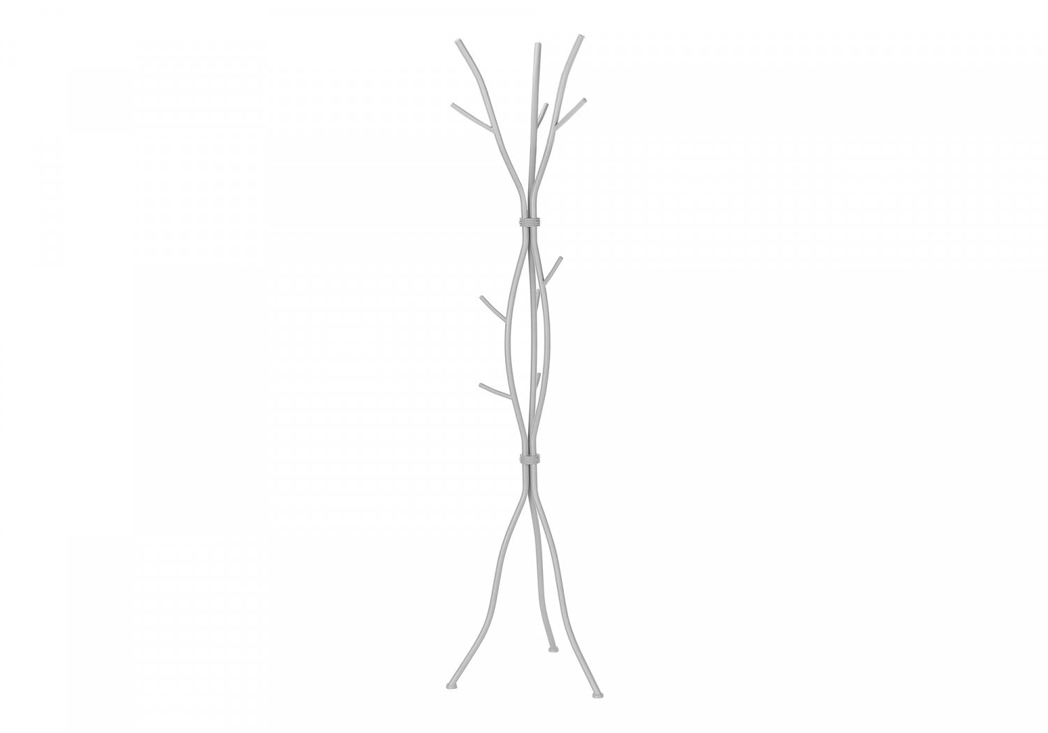 Stylish Silver Aster Coat Rack - Space-Saving Entryway Organizer for Hats, Scarves & Jackets | Perfect for Hallway, Bedroom or Office