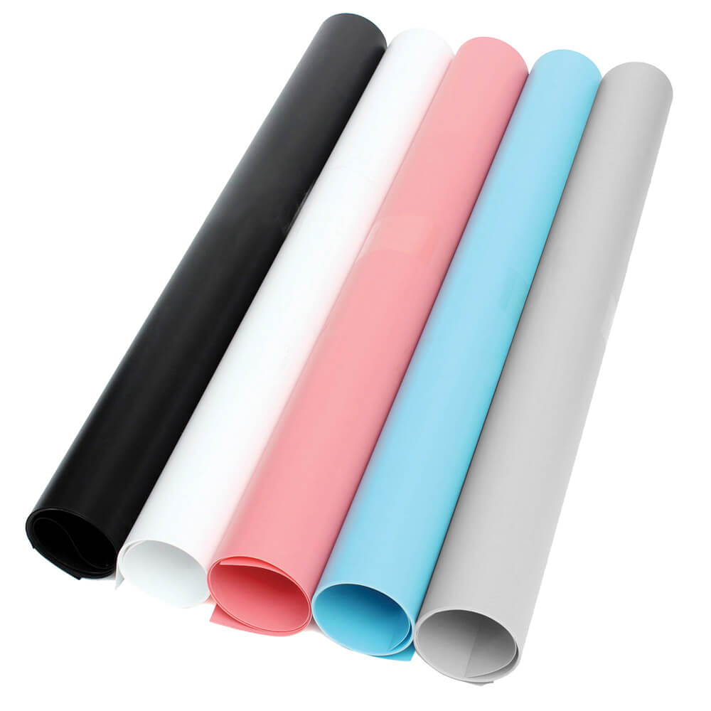 Professional 60x130cm Still Life Photography Backdrop Kit with PVC Drop & Clamps - Perfect for Product, Jewelry, and Food Photography