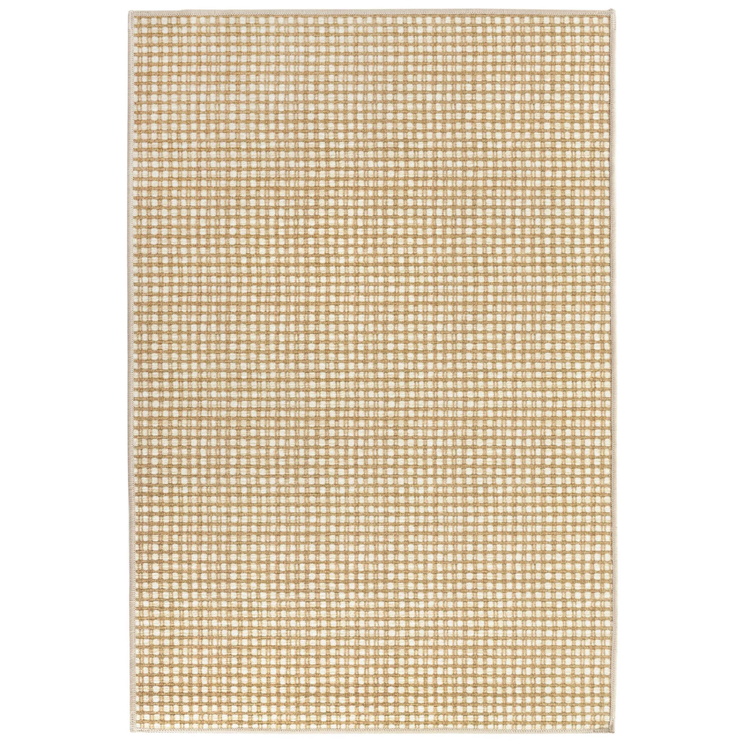 Dash & Albert Hartley Natural Washable Rug - Soft Indoor/Outdoor Area Rug for Living Room, Bedroom, Patio - Eco-Friendly & Machine Washable