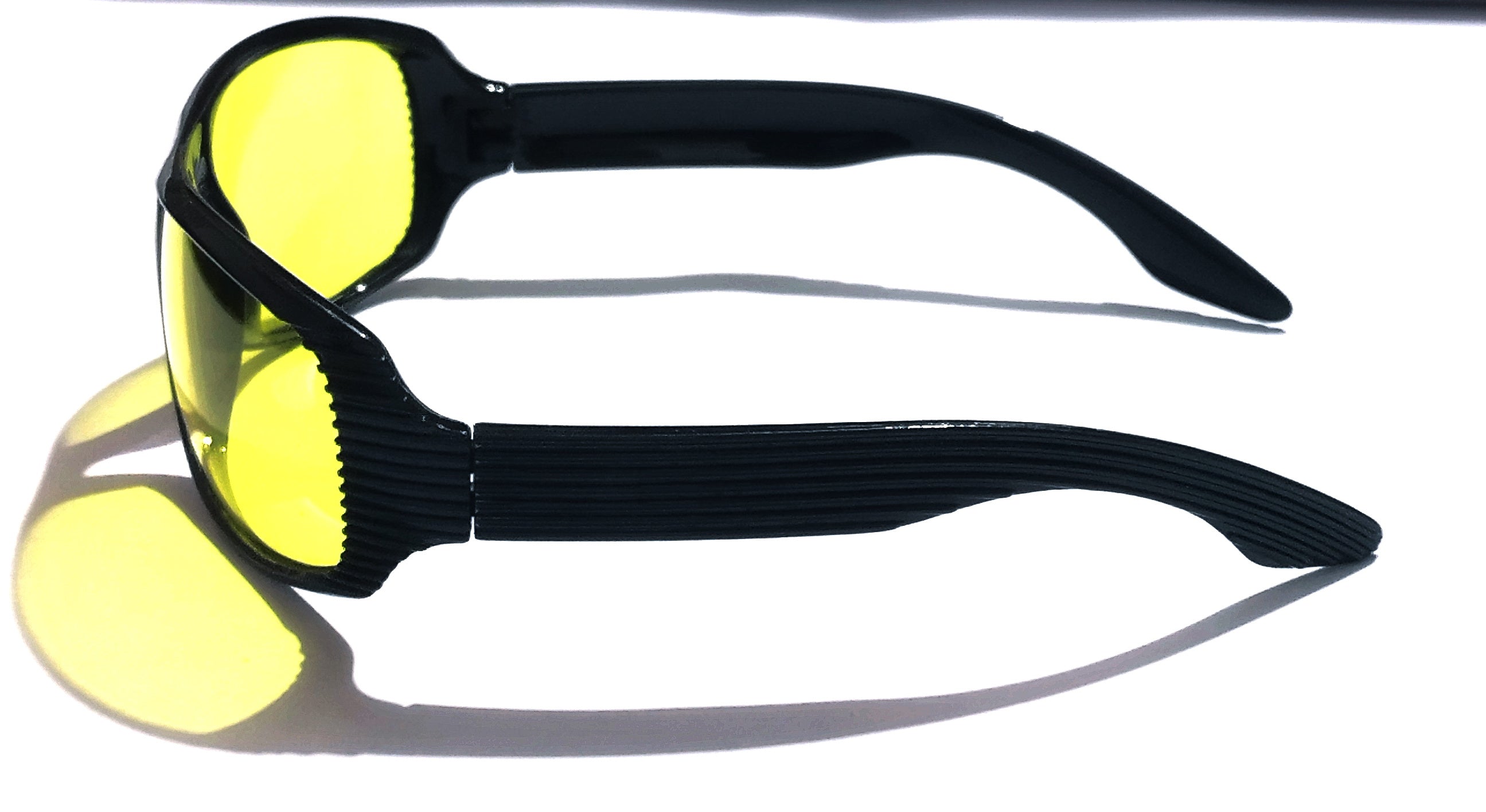 Yellow Night Vision Motorcycle Glasses for Men - Anti-Glare Driving Sunglasses M12 for Safe Night Riding & Cycling