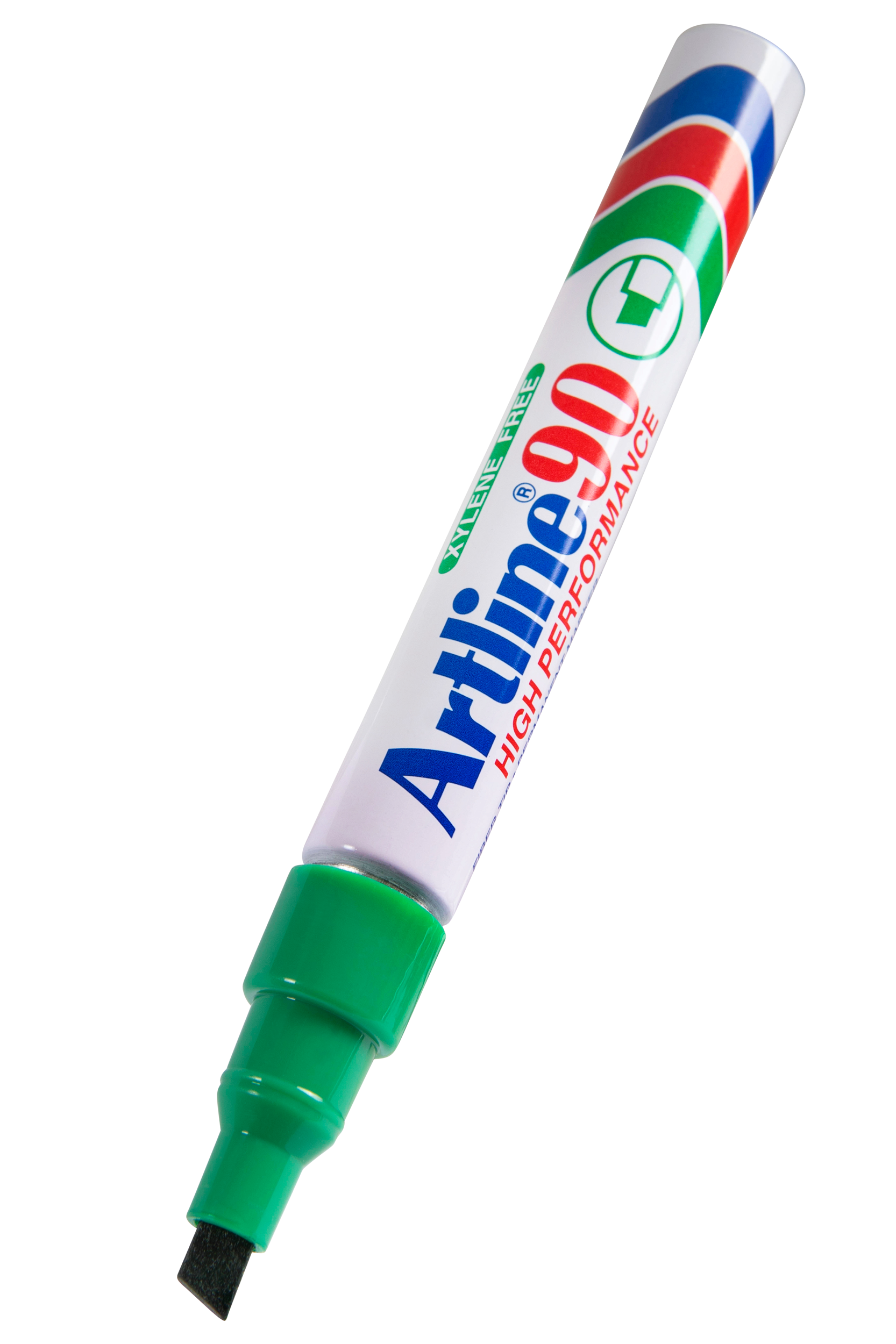 Artline 90 Permanent Marker 5mm Chisel Tip - Pack of 12 Green Ink Markers for Office, School, Art Projects & DIY Crafts