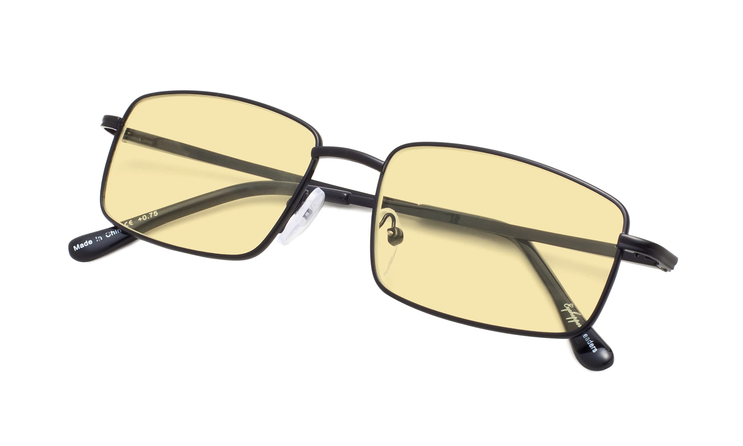 3 Pack Blue Light Blocking Reading Glasses for Men - Anti Eyestrain Yellow Tinted Computer Readers +0.50 Strength | Perfect for Office Work, Gaming & Nighttime Reading