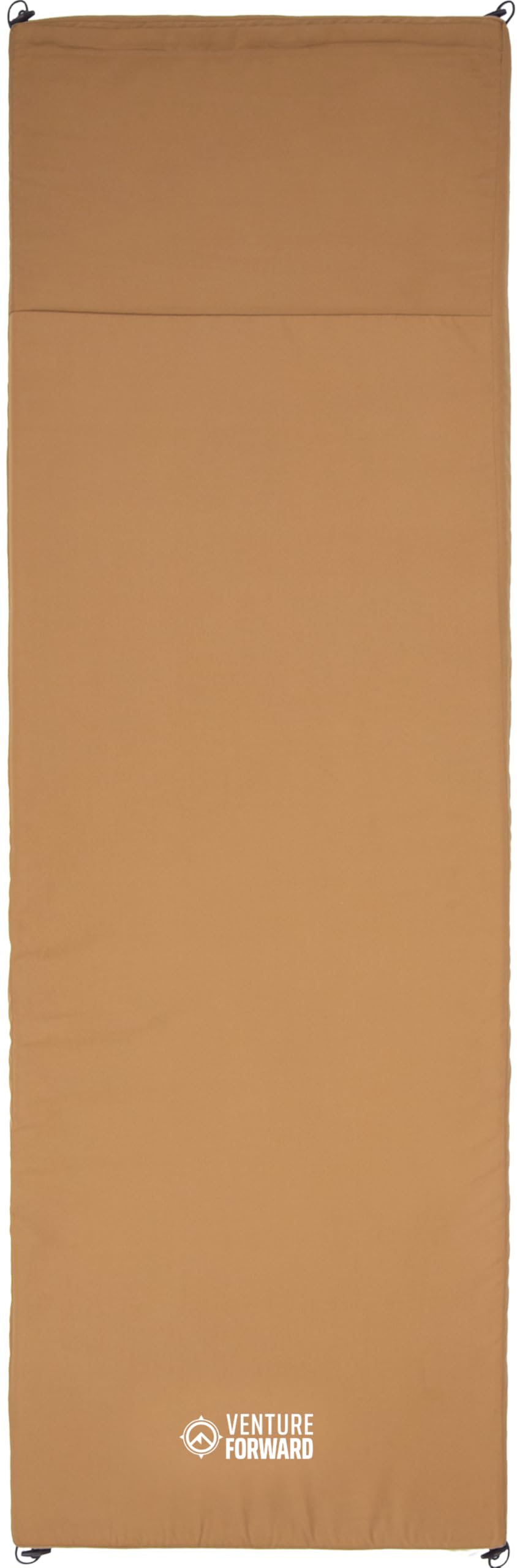 Teton Canvas Camp Pad - Ultra Comfortable Sleeping Pad for Car Camping & Outdoor Adventures - Durable Brown Camping Mattress for Backpacking, Hiking & RV Trips