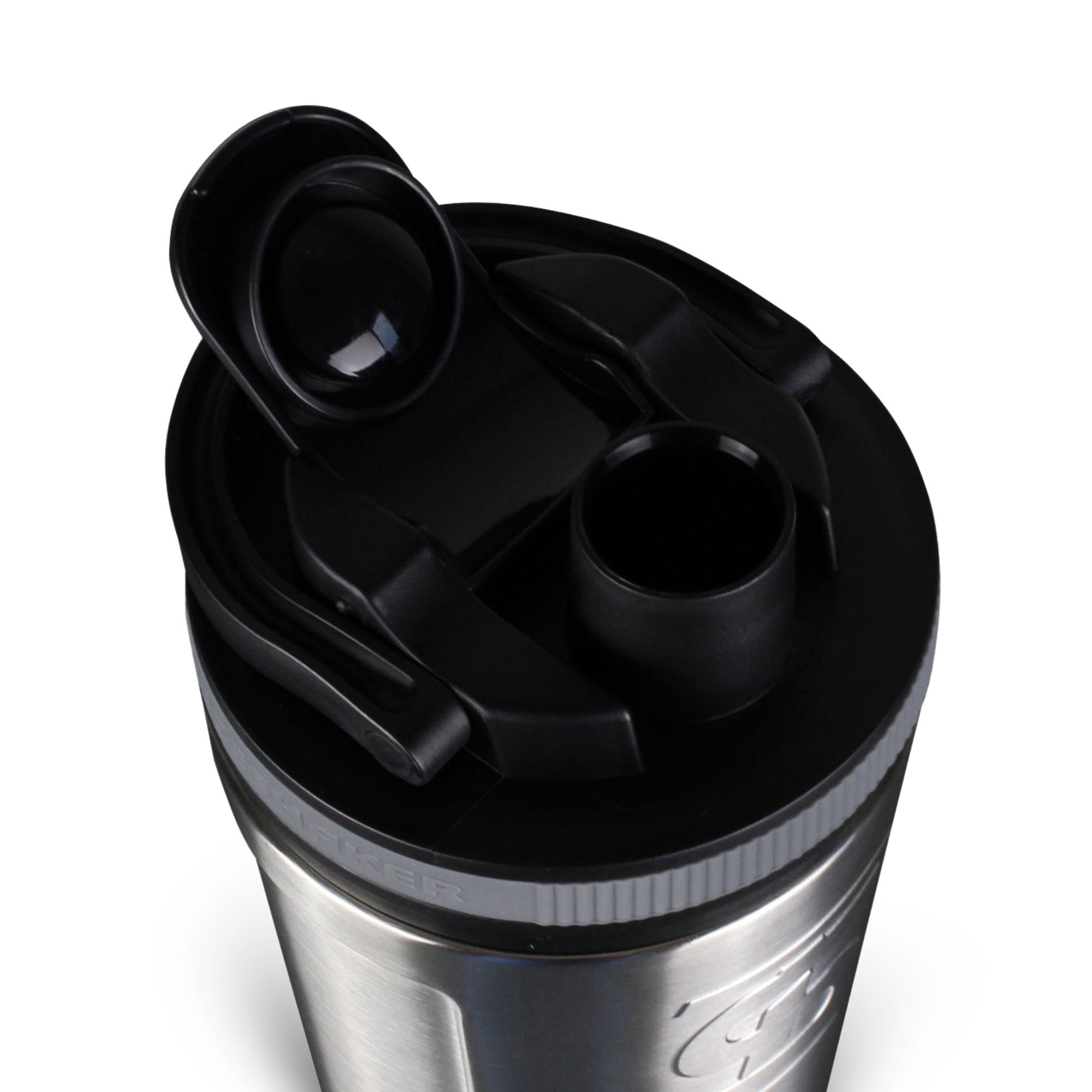 Premium Stainless Steel Ice Shaker Bottle - Leakproof Protein Shaker for Gym, Workouts & Travel - BPA-Free Fitness Water Bottle with Mixing Ball - Ideal for Protein Powder, Pre-Workout & Smoothies