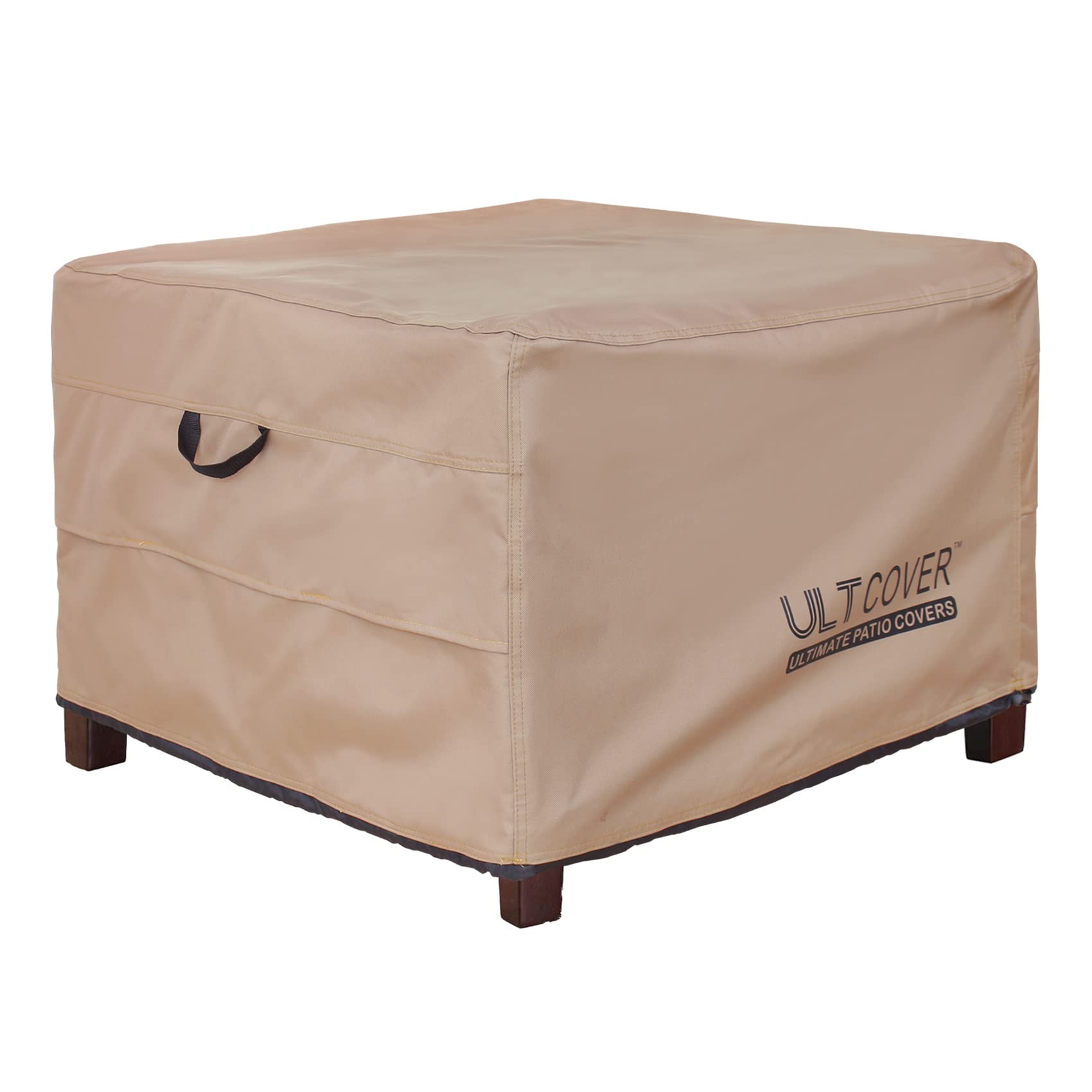 Waterproof Square Patio Ottoman Cover 32x32x20 Inch - Outdoor Furniture Protector for Side Table, Cushion & Storage - Weatherproof, UV Resistant for Deck, Garden & Backyard Use