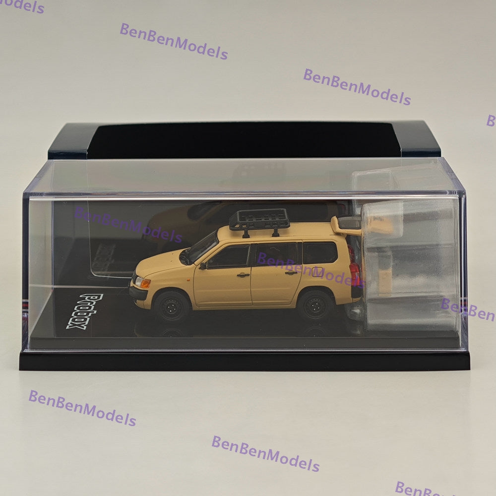 1/64 Scale Hobby Japan Toyota Probox Customized Version Matte Beige Diecast Model Car HJ643062BG - Perfect for Collectors, Display, and Toy Car Racing Scenes