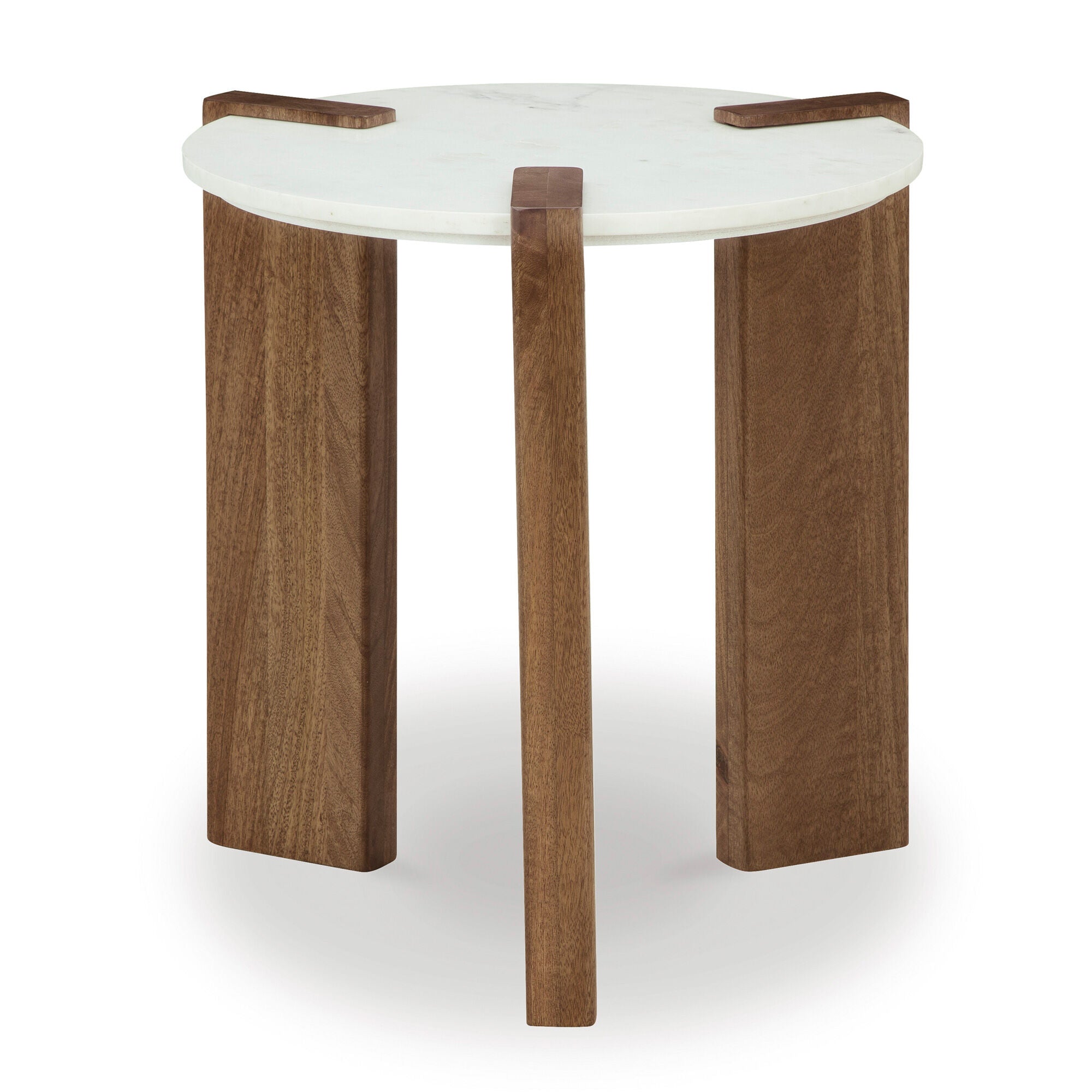 Isanti Round End Table - Modern Side Table for Living Room, Bedroom, or Office - Perfect for Coffee, Books, and Decor