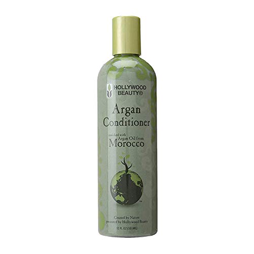 Hollywood Beauty Argan Oil Hair Conditioner 12 Oz (Pack of 2) - Deep Moisturizing & Repairing for Dry, Damaged Hair - Perfect for Salon-Quality At-Home Hair Care