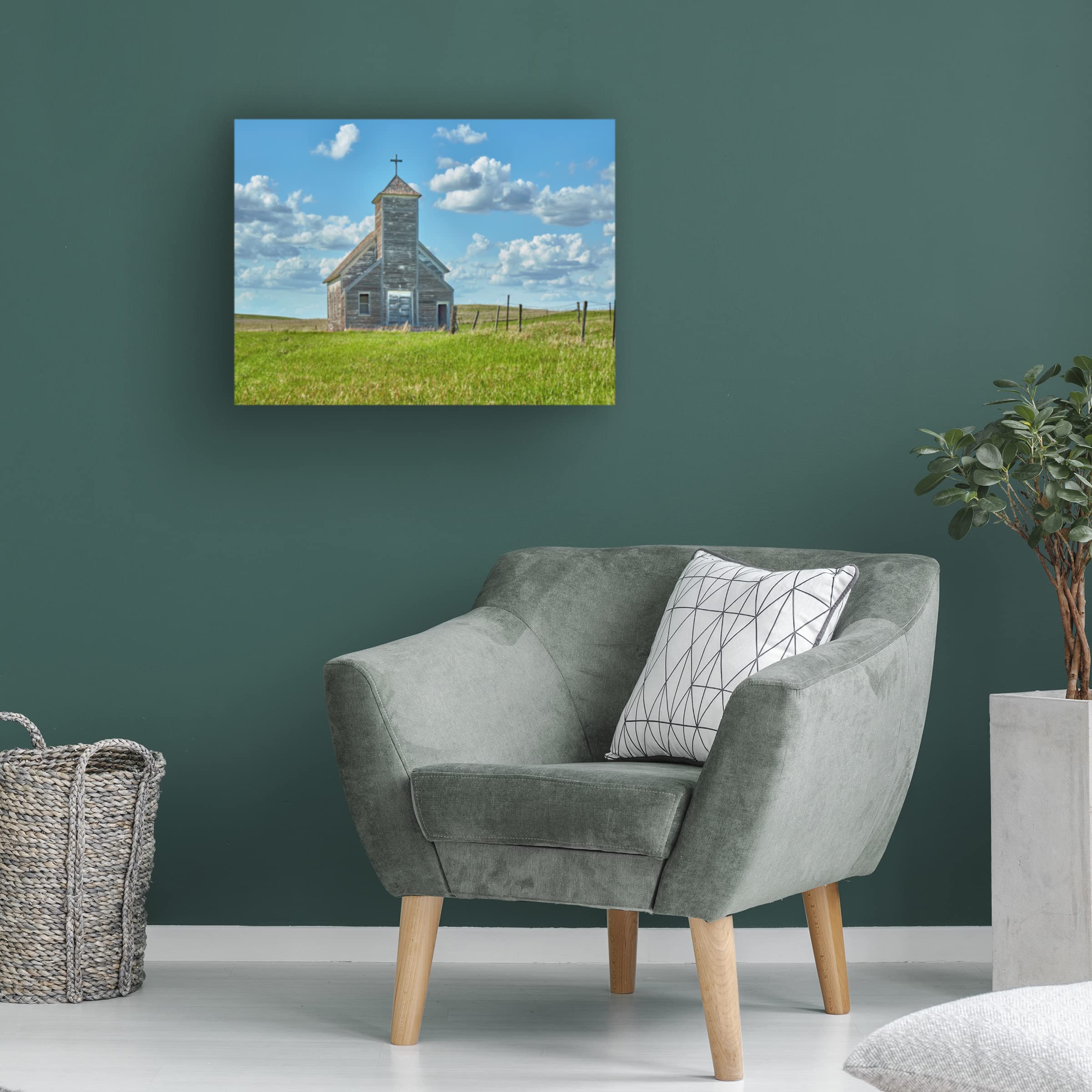 James McLoughlin 'Barn Scene V' Canvas Wall Art - Countryside Landscape Painting for Farmhouse & Rustic Home Decor