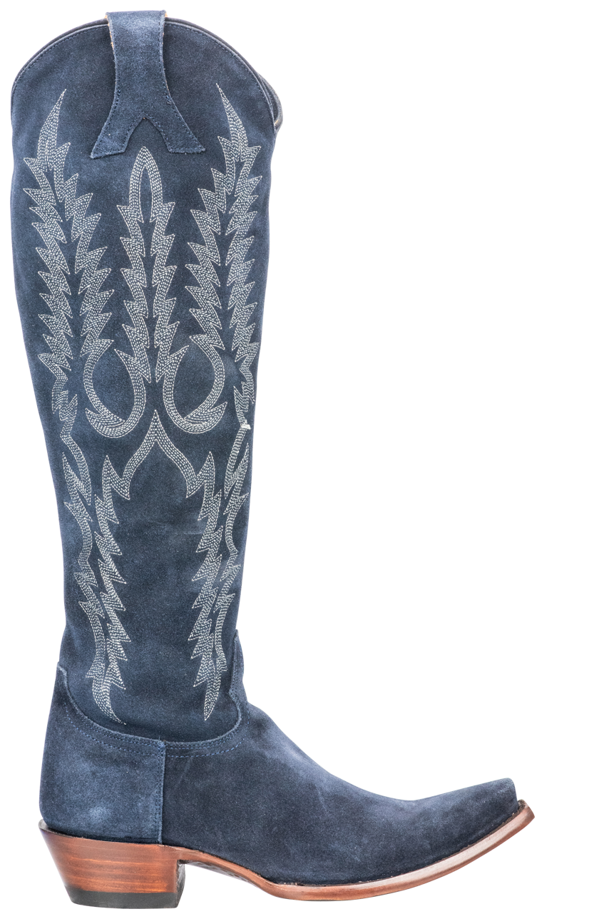 Old Gringo Suede Mayra Cowgirl Boots for Women - Navy Blue Western Boots - Comfortable & Stylish Cowgirl Boots for Country Dancing, Rodeo & Everyday Wear