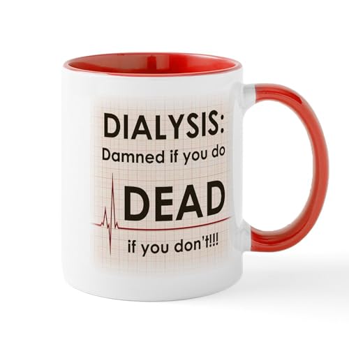 White/Red Inside - Dialysis Damned Mugs