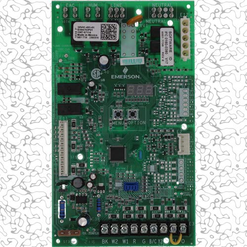 50V41-495-01 OEM Upgraded Replacement Circuit Board for White Rodgers 2 Stage Furnace - Compatible with Gas Furnace Heating Systems & HVAC Control Panels