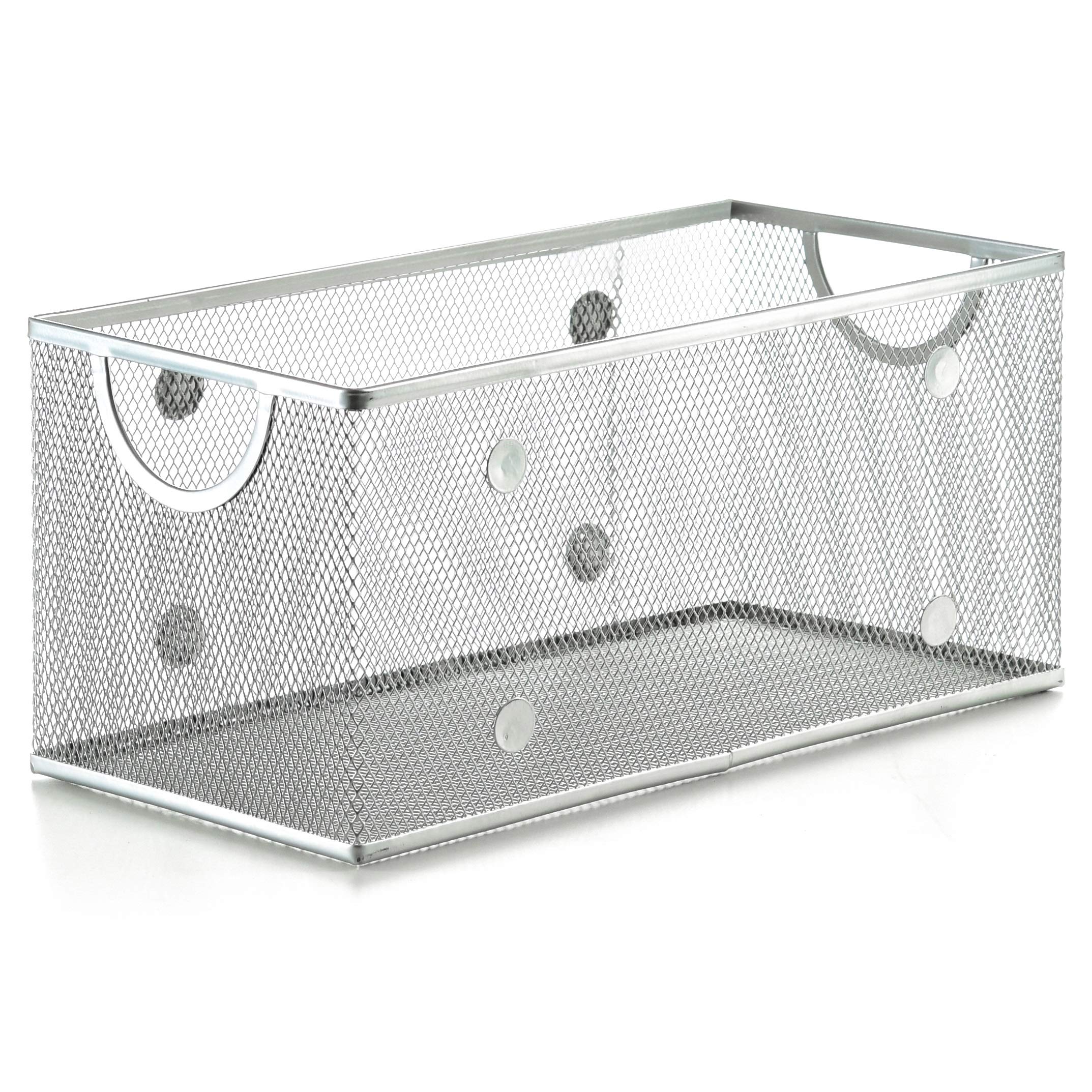 YBM Home Kitchen Pantry Organizer - 11x5.1x5 Inch Wire Basket for Shelves, Cabinets & Countertops - Open Mesh Metal Storage Bin for Organizing Food Supplies - Perfect for Pantry, Spice Rack & Kitchen Organization
