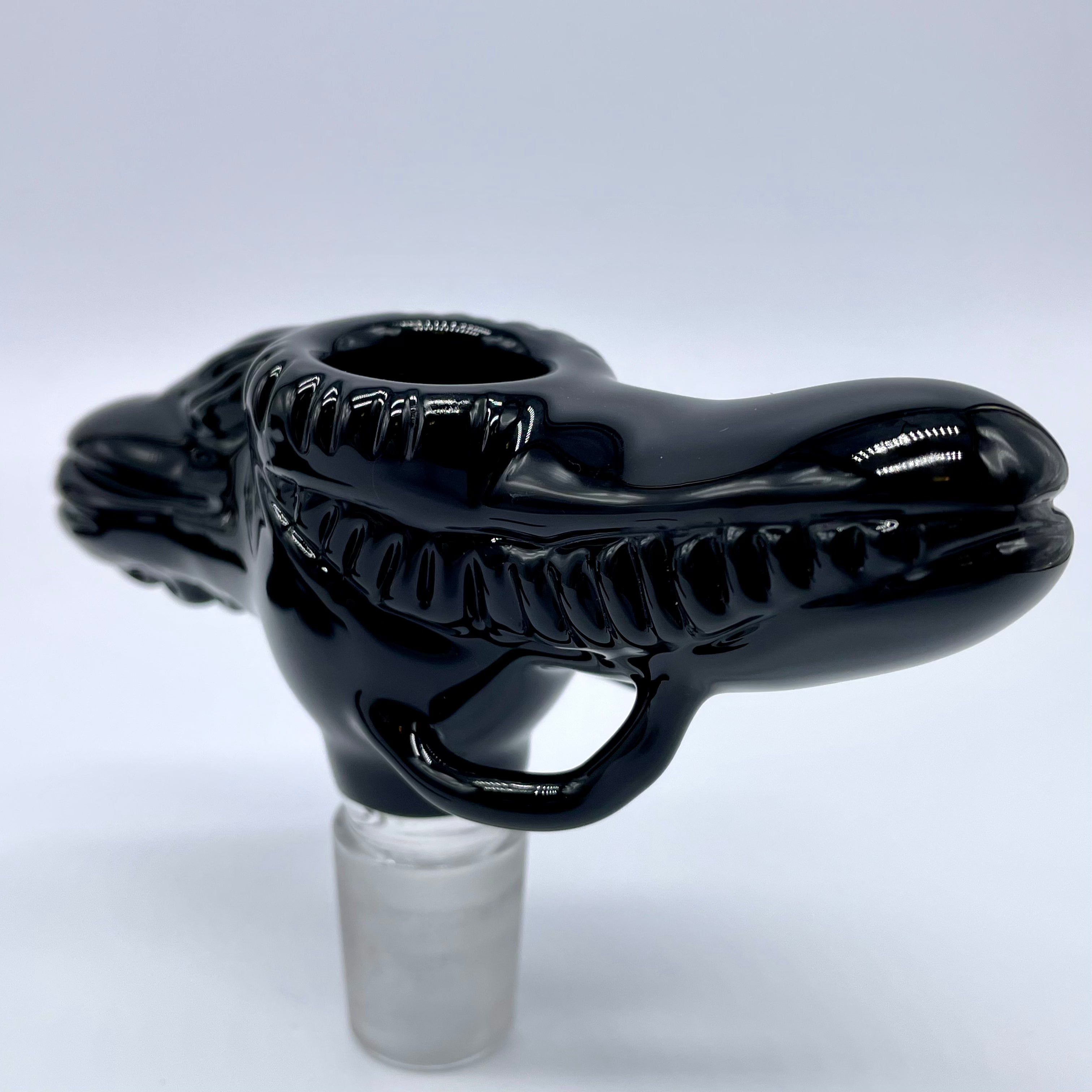 18mm Xenomorph Alien Movie-Inspired Glass Slide with Stand - Perfect for Smoking Accessories, Collectibles & Sci-Fi Fans