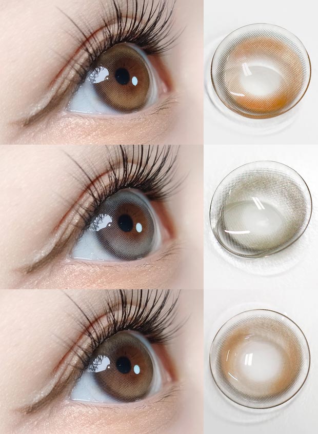 Premium Gray Contact Lenses (2 Pairs) - Monthly Disposable, Buy 1 Get 1 Free - Perfect for Halloween, Cosplay & Special Events
