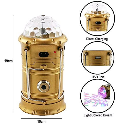 MJ Traders - Magic Cool Camping Lights XF-5802, 1W+6LED+3 Color LED, Portable Outdoor Lighting for Camping, Hiking, Backyard & Emergency Use