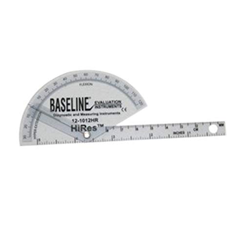 Professional Plastic Finger Goniometer - Measures Flexion to Hyper-Extension (5.5