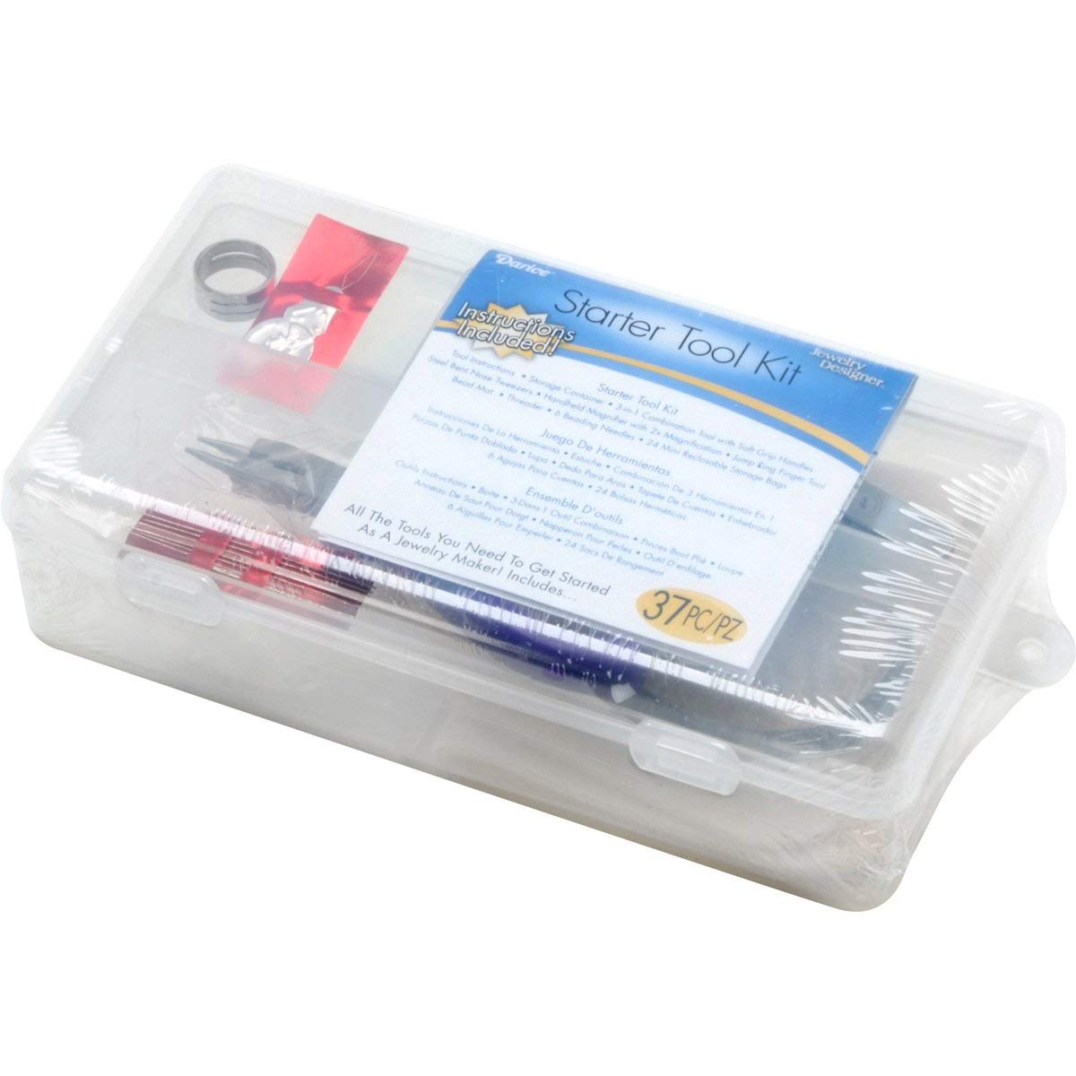 Darice Professional Jewelry Making Tool Kit - 50-Piece Assorted Set for Beading, Wire Wrapping & DIY Crafts - Perfect for Jewelry Designers & Hobbyists