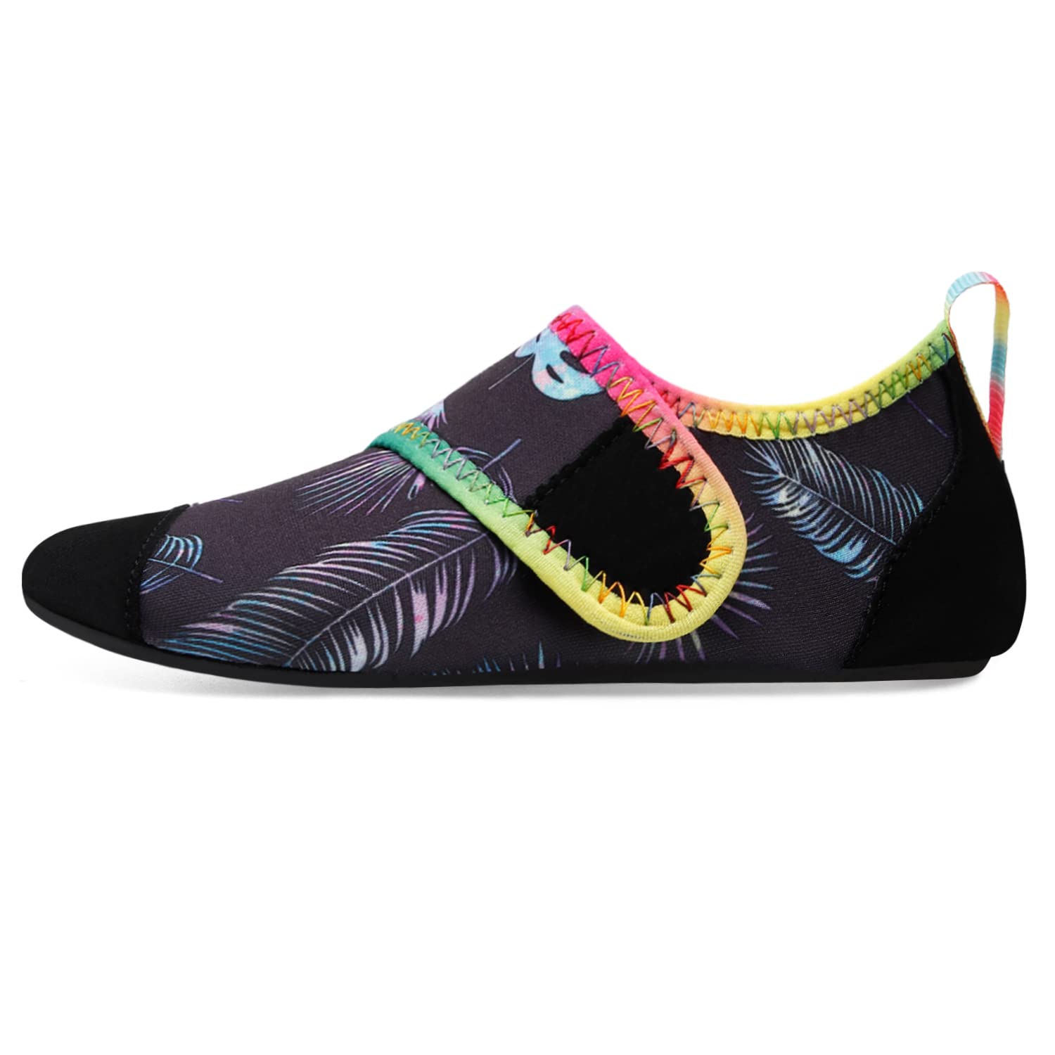 L-RUN Kids Water Shoes - Barefoot Aqua Socks for Swimming, Beach, Pool, Surfing & Yoga | Non-Slip Quick-Dry Lightweight Shoes for Boys & Girls | Perfect for Water Sports, Summer Activities and Outdoor Play