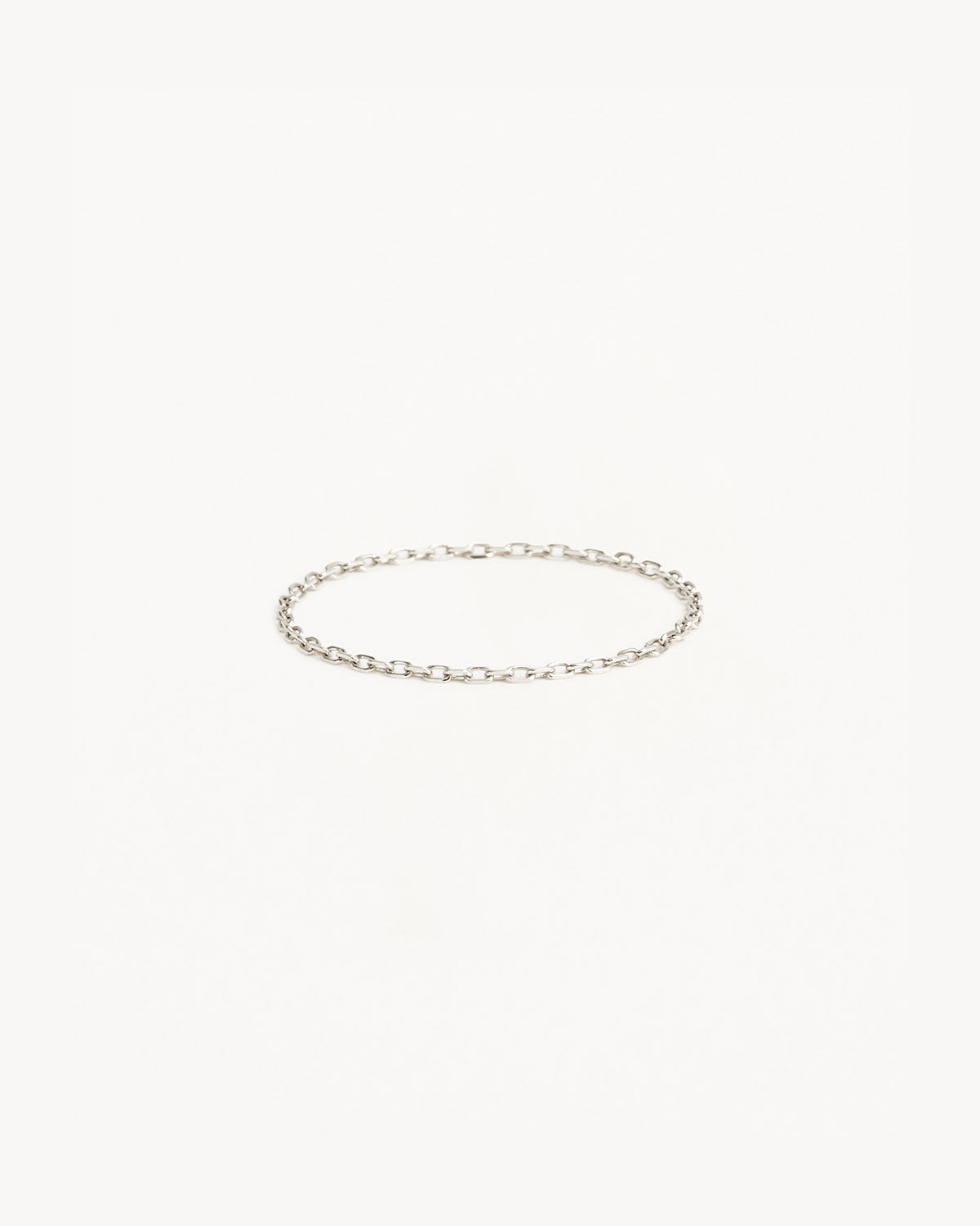 14K Solid White Gold Purity Chain Ring for Women - Dainty Stackable Wedding Band, Anniversary Gift & Everyday Jewelry - Perfect for Bridal, Engagement & Special Occasions