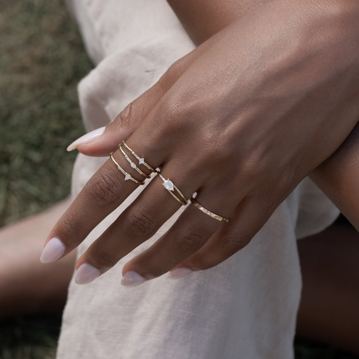 0.35 Carat Diamond Arrow Ring - Elegant Dainty Jewelry for Women, Perfect for Engagement, Anniversary & Gift Giving