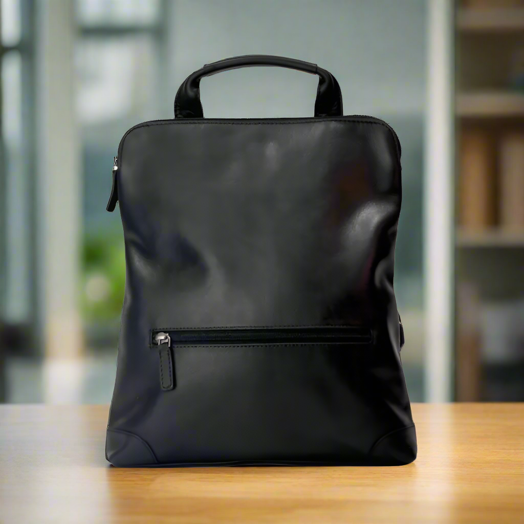 Durable Leather Backpack for Men & Women - Waterproof Travel Hiking Laptop Bag - Perfect for Outdoor Adventures, Commuting & Daily Use