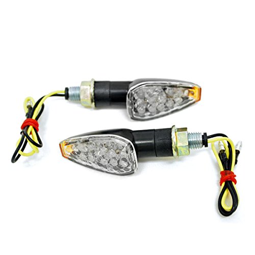 Krator Mini Custom LED Turn Signal Indicator Lights for Yamaha Royal Star Road Warrior Midnight - Bright Safety Lights for Motorcycles, Bikes & Cruisers - Enhance Visibility for Night Riding & Urban Commuting