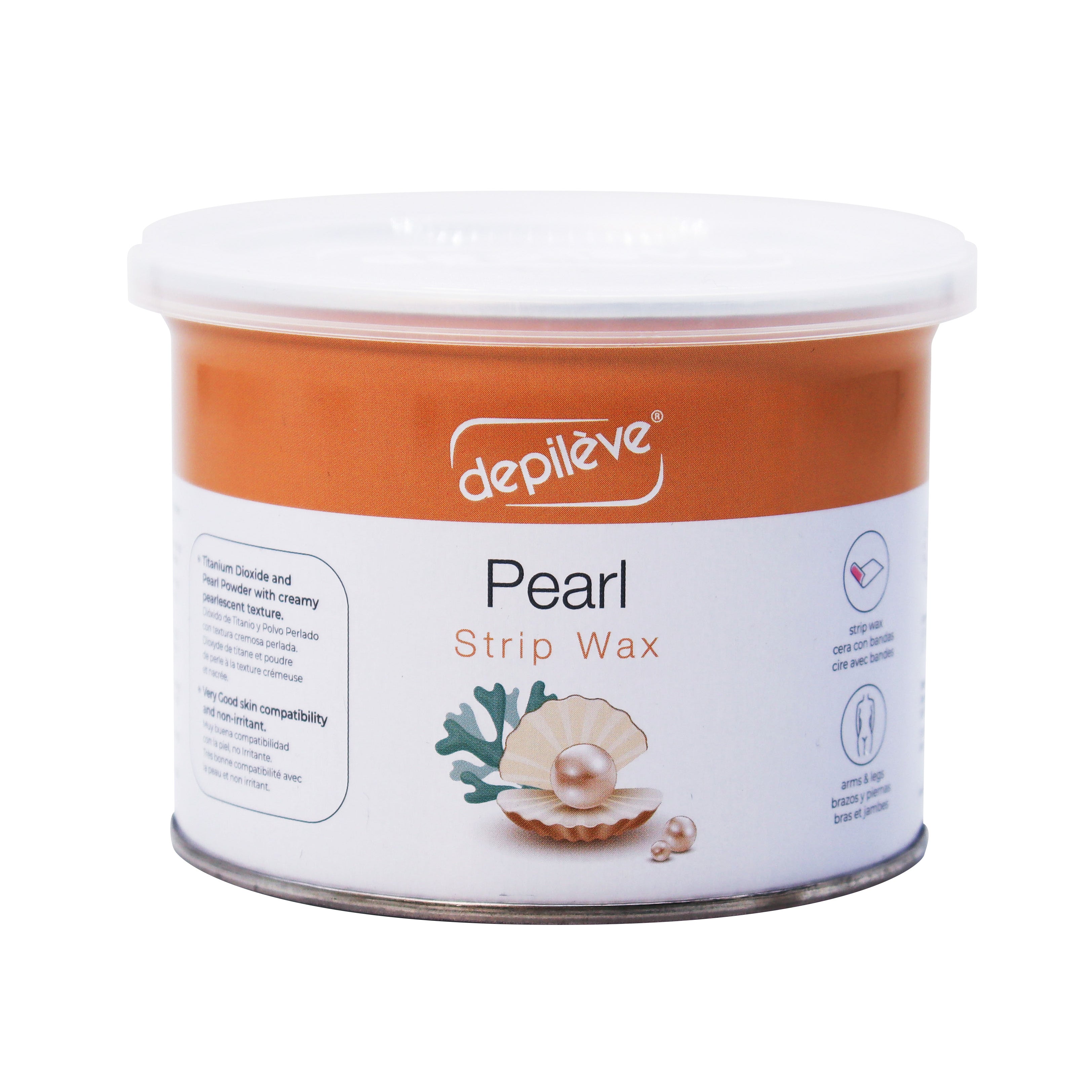 Depileve Soft Wax with Pearl Rosin - 14 oz for Smooth Hair Removal - Perfect for Home Waxing & Salon Use
