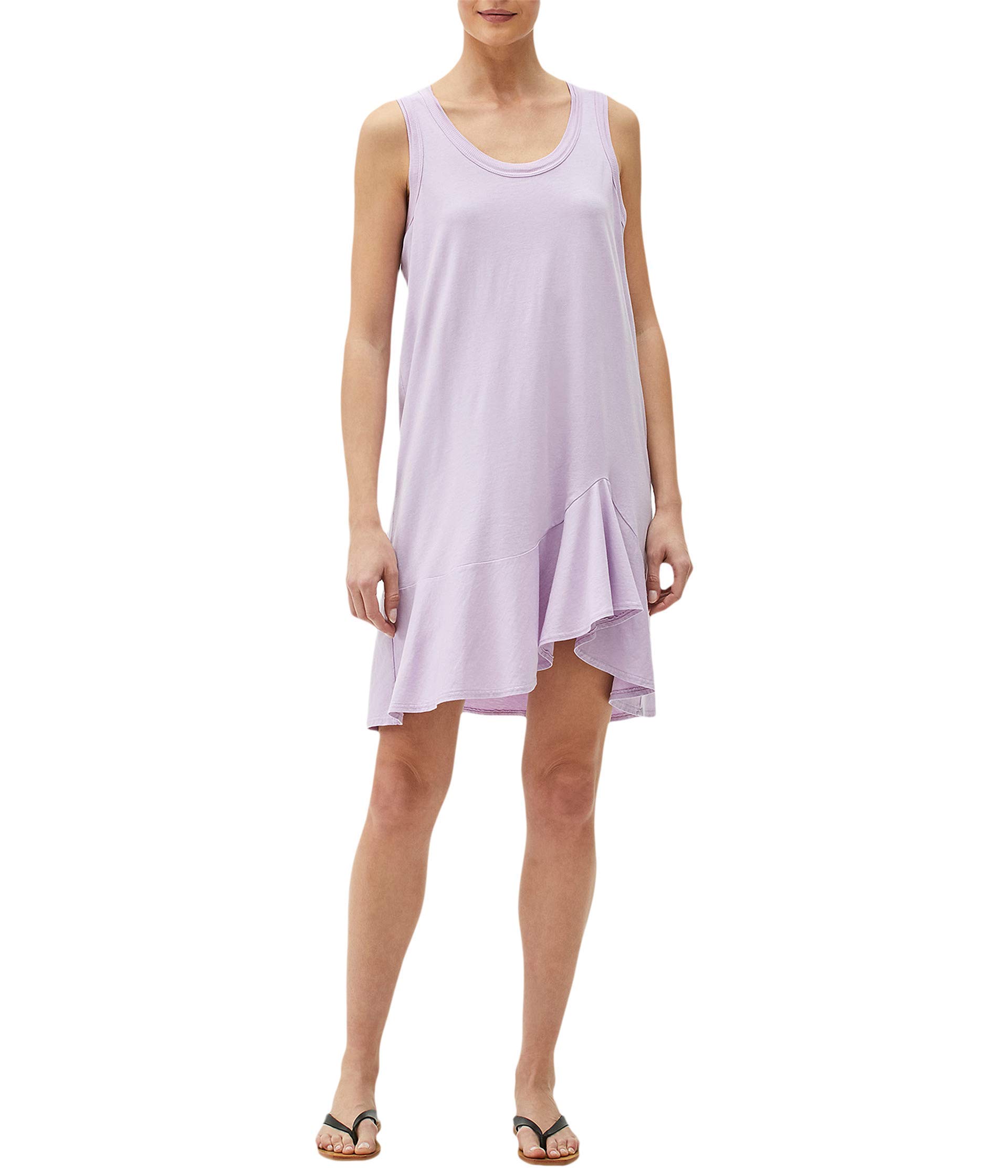 Michael Stars Jasmine Cotton Modal Swing Dress with Asymmetrical Hem - Flowy Summer Dress for Women | Perfect for Beach, Vacation & Casual Outings