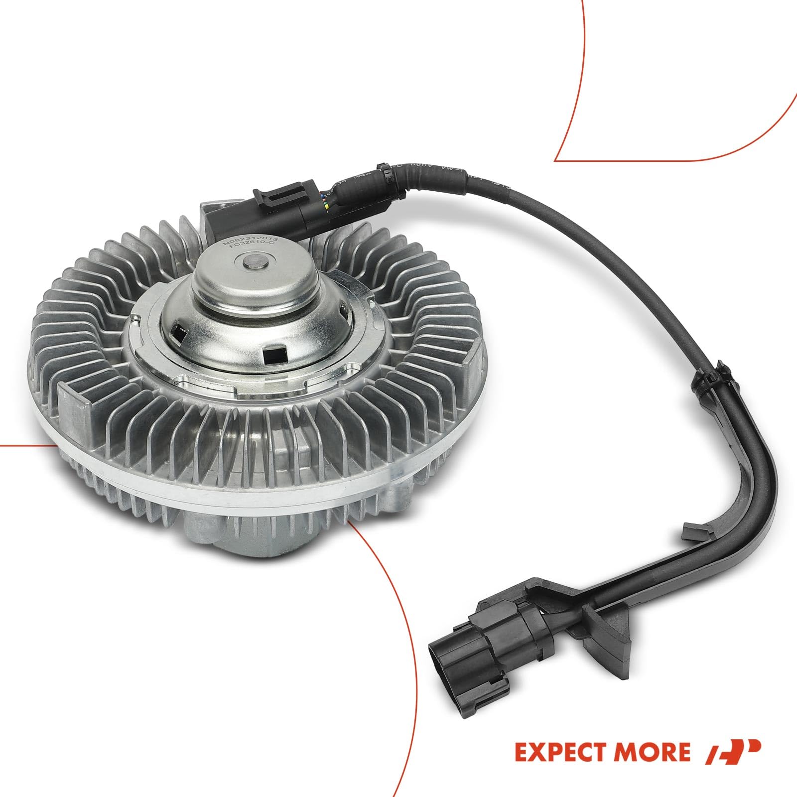 Premium Electronic Engine Cooling Fan Clutch for Ford F-250 F-350 F-450 F-550 Super Duty (2003-2007) | E-350 E-450 Super Duty, Excursion, F-650, F-750 | V8 6.0L Diesel Engine | Heavy-Duty Cooling for Towing & Off-Road Use