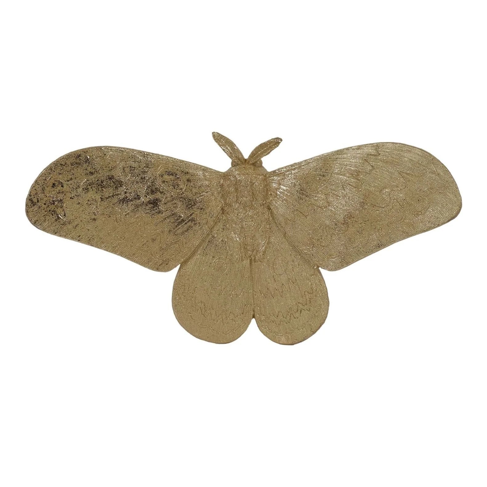 Elegant Gold Finish Butterfly Pair - Home Decor, Wall Art, Wedding & Party Decoration for Indoor & Outdoor Use