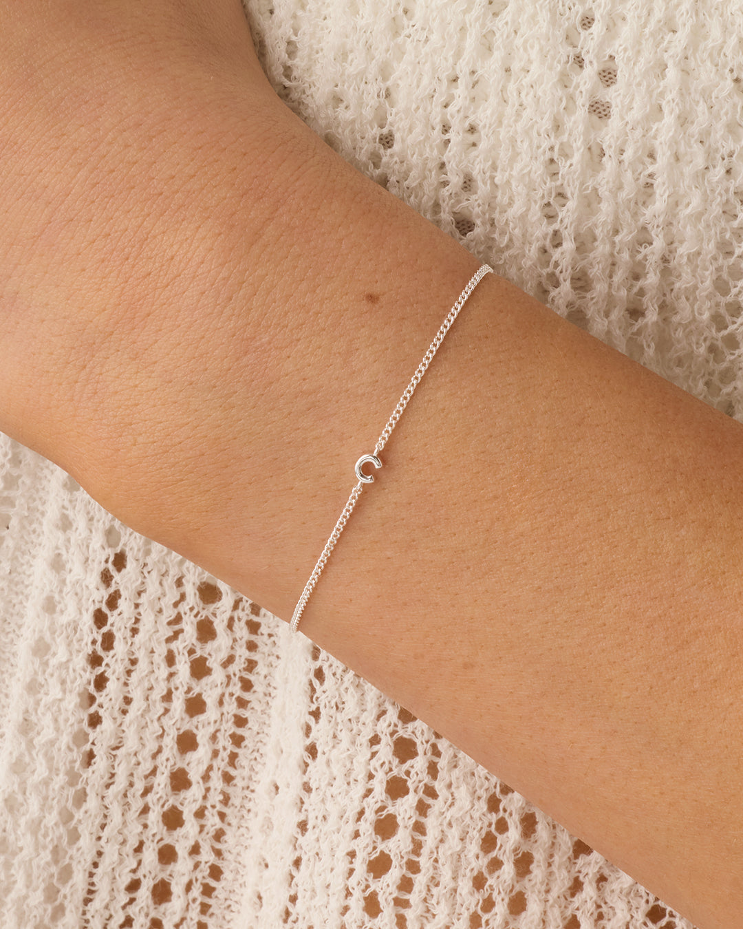Wilder Mini Alphabet Bracelet - Personalized Initial Letter Bracelet for Women & Girls - Trendy Stackable Jewelry for Everyday Wear & Gifts