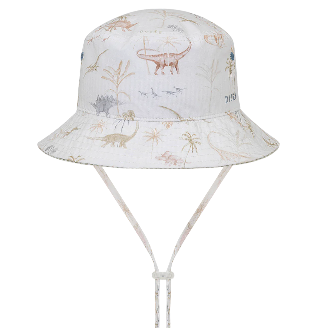 Kooringal Off White Richmond Baby Bucket Hat - Sun Protection for Infants & Toddlers - Perfect for Beach, Park, and Outdoor Adventures